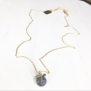 Handmade labradorite dangle necklace